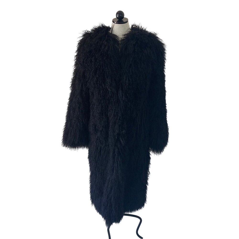 BCBG Max Azria Collection Mongolian Fur Coat - Picture 11 of 13